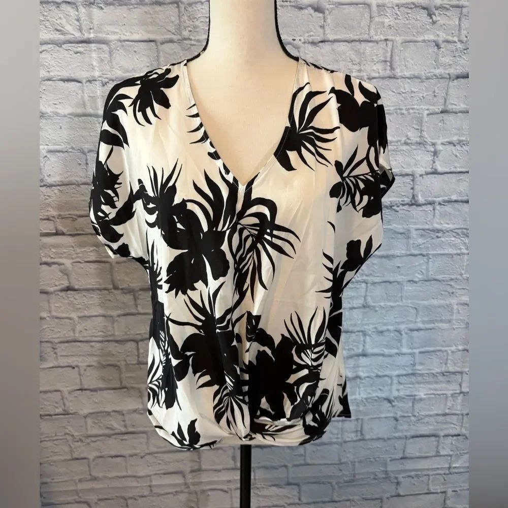 Beacon Black and White Floral Blouse